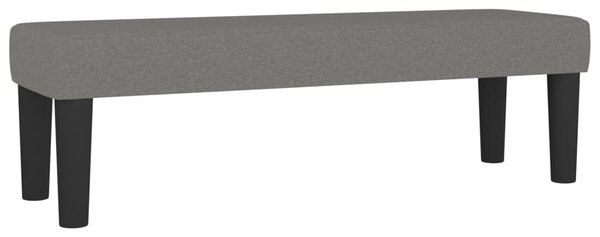Krevet s oprugama i madracem tamnosivi 140x190 cm od tkanine - Siva / 140 x 190 cm