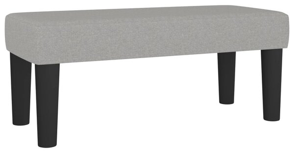 Box spring krevet s madracem svjetlosivi 90x190 cm od tkanine - Siva / 90 x 190 cm