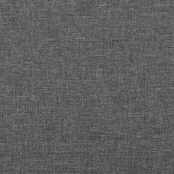 Krevet s oprugama i madracem tamnosivi 120 x 200 cm od tkanine - Siva / 120 x 200 cm