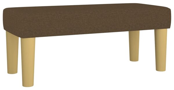 Krevet s oprugama i madracem tamnosmeđi 80x200 cm od tkanine - Smeđa / 80 x 200 cm