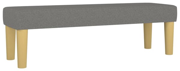 Krevet s oprugama i madracem tamnosivi 200 x 200 cm od tkanine - Siva / 200 x 200 cm