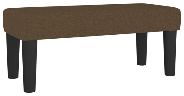Krevet s oprugama i madracem tamnosmeđi 120 x 200 cm od tkanine - Smeđa / 120 x 200 cm