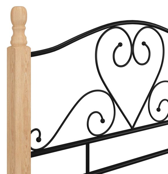 Okvir kreveta crni metalni 90 x 200 cm - Crna / 90 x 200 cm