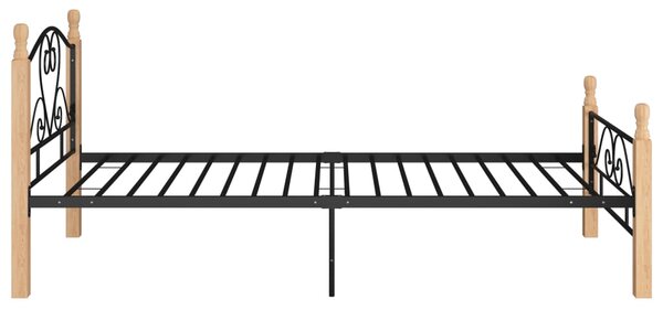 Okvir kreveta crni metalni 90 x 200 cm - Crna / 90 x 200 cm