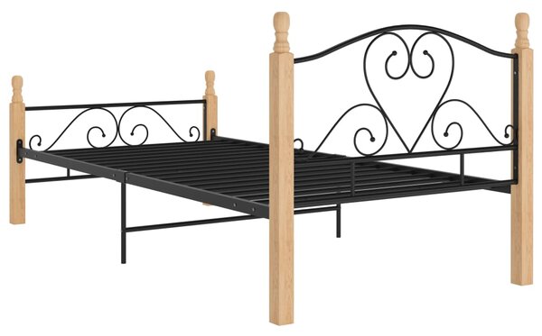 Okvir kreveta crni metalni 90 x 200 cm - Crna / 90 x 200 cm