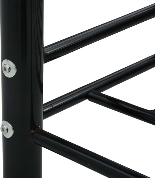 Okvir za dnevni ležaj crni metalni 90 x 200 cm - Crna / N/A