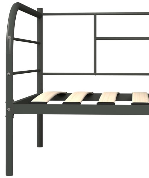 Okvir za dnevni ležaj sivi metalni 90 x 200 cm - Siva / 90 x 200 cm