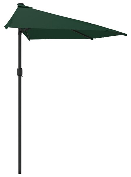 Balkonski suncobran s aluminijskom šipkom 270 x 144 cm zeleni - Zelena / N/A