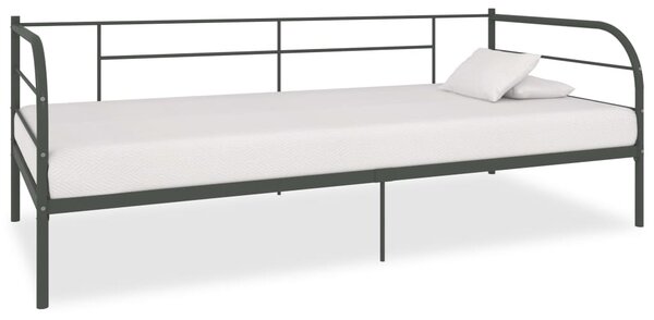 Okvir za dnevni ležaj sivi metalni 90 x 200 cm - Siva / 90 x 200 cm