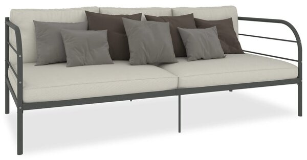 Okvir za dnevni ležaj sivi metalni 90 x 200 cm - Siva / 90 x 200 cm