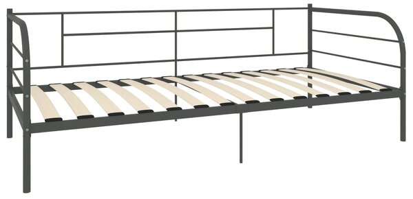 Okvir za dnevni ležaj sivi metalni 90 x 200 cm - Siva / 90 x 200 cm