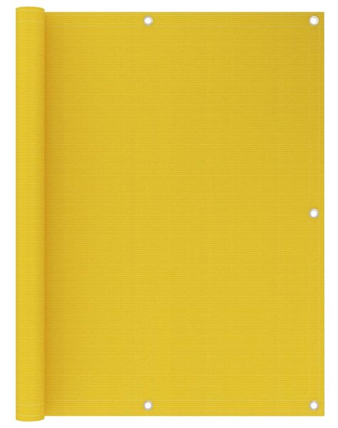 Balkonski zastor žuti 120 x 400 cm HDPE - Žuta / 120 x 400 cm