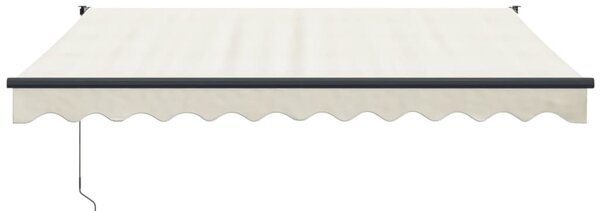 Tenda na uvlačenje krem 3,5 x 2,5 m od tkanine i aluminija - Krema / 3.5 x 2.5 m