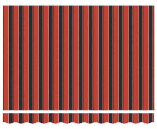 Tenda na uvlačenje narančasto-smeđa 3x2,5 m tkanina i aluminij - Narančasta / 3 x 2.5 m