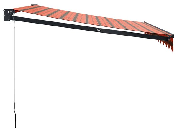 Tenda na uvlačenje narančasto-smeđa 3x2,5 m tkanina i aluminij - Narančasta / 3 x 2.5 m