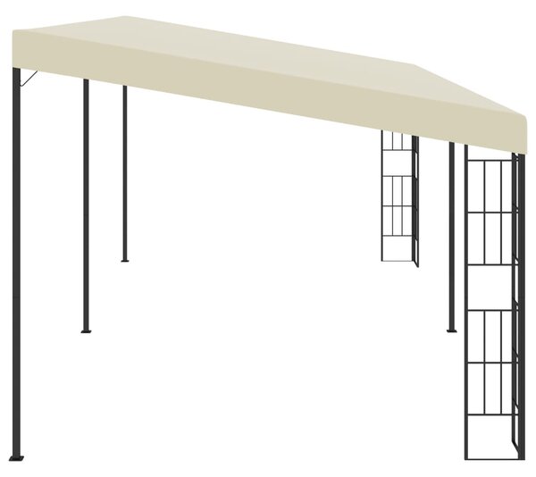Zidna sjenica 3 x 6 m krem od tkanine - Krema / 3 x 6 m