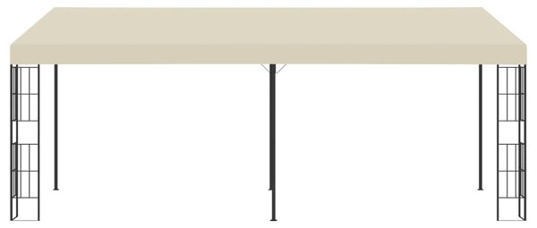 Zidna sjenica 3 x 6 m krem od tkanine - Krema / 3 x 6 m