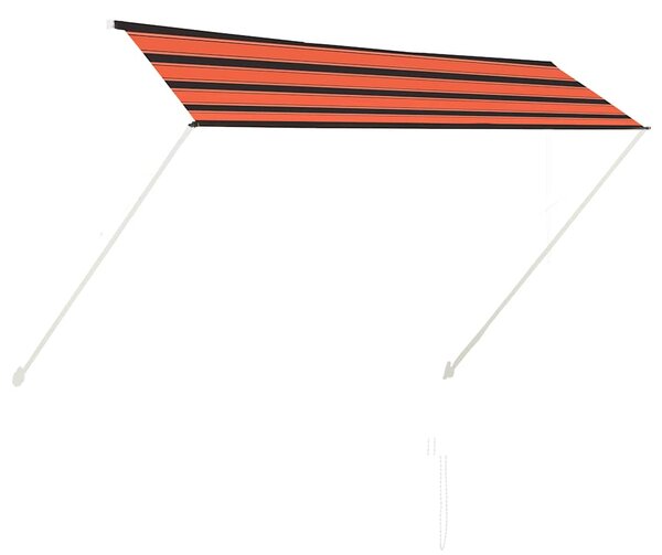 Tenda na uvlačenje 300 x 150 cm narančasto-smeđa - Šarena / 300 x 150 cm