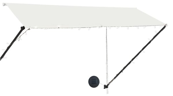 Tenda na uvlačenje s LED svjetlima 300 x 150 cm krem - Krema / 300 x 150 cm