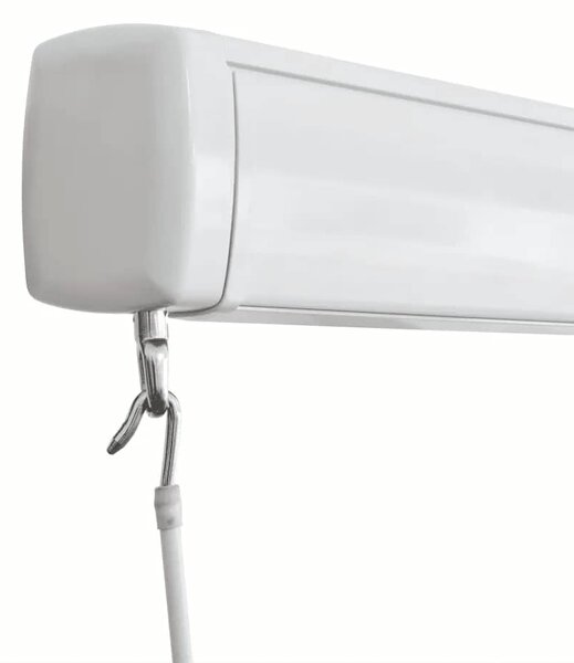 Kazetna tenda na ručno uvlačenje 400 x 300 cm plavo-bijela - Plava / 400 x 300 cm