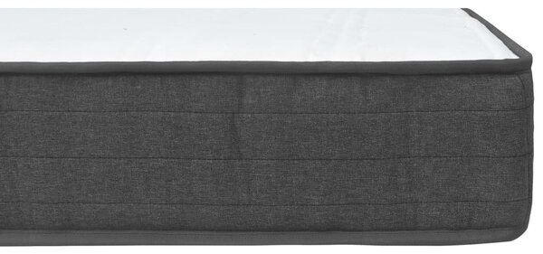 Krevet od tkanine s oprugama tamnosivi 200 x 200 cm - Siva / 200 x 200 cm