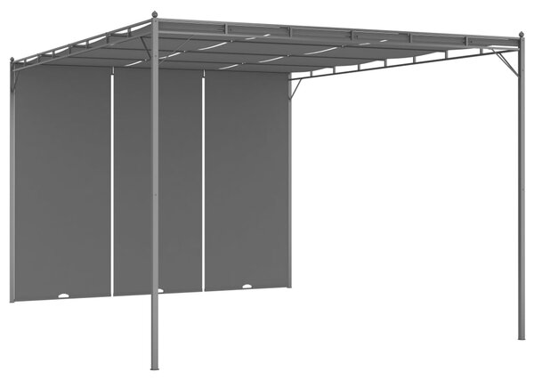 Vrtna sjenica s bočnim zastorom 4 x 3 x 2,25 m antracit - Antracitno siva / 4 x 3 x 2.25 m