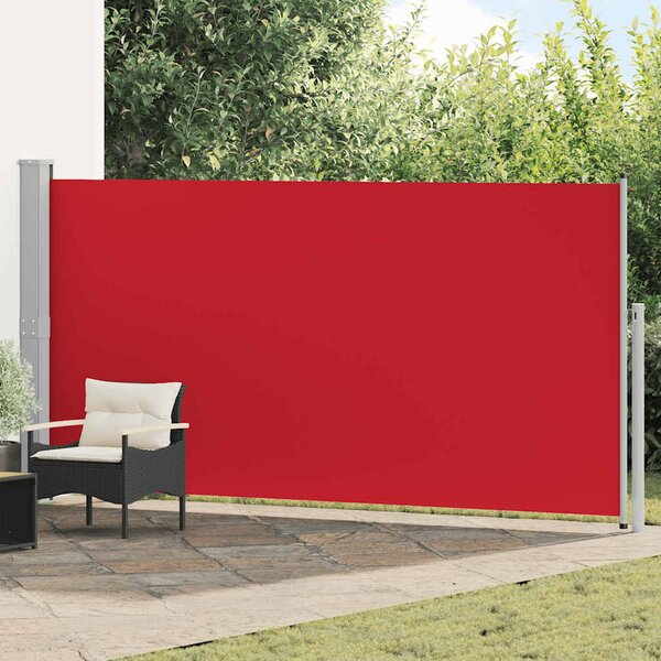 Uvlačiva bočna tenda 160 x 500 cm crvena - Crvena / 160 x 500 cm