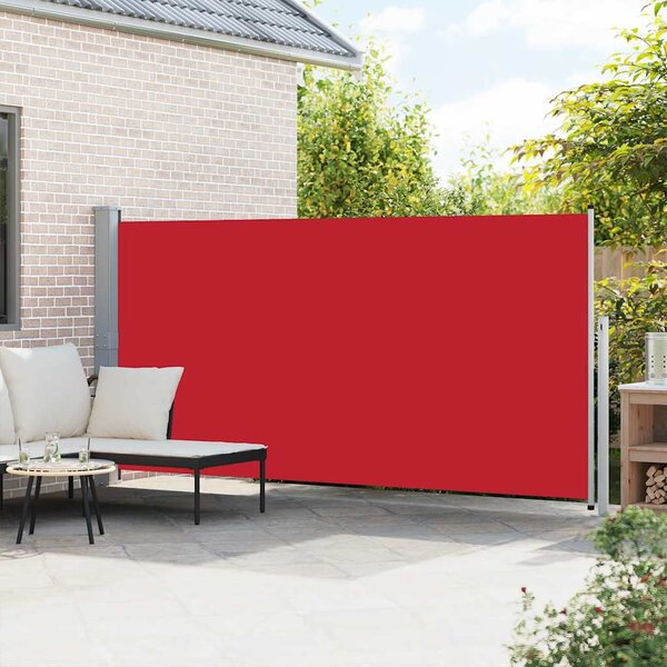 Uvlačiva bočna tenda 160 x 500 cm crvena - Crvena / 160 x 500 cm