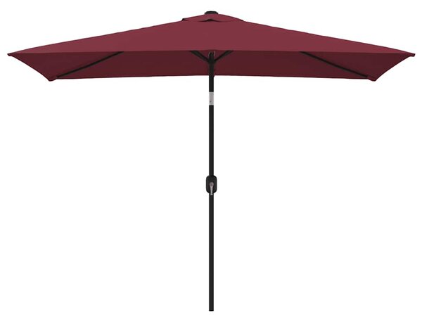 Vanjski suncobran s metalnim stupom 300 x 200 cm bordo - Crvena / N/A