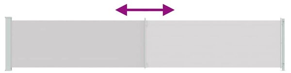 Uvlačiva bočna tenda za terasu 117 x 600 cm siva - Siva / 117 x 600 cm