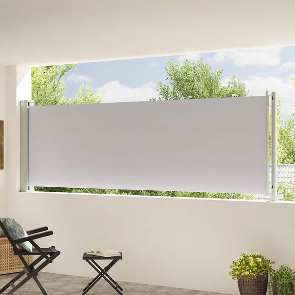 Uvlačiva bočna tenda za terasu 117 x 600 cm siva - Siva / 117 x 600 cm