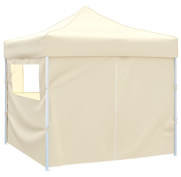 Krem Sklopivi Šator 3 x 3 m s 4 Zida - Krema / N/A