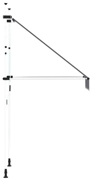 Tenda na ručno uvlačenje 100 cm plavo-bijela prugasta - Plava / N/A