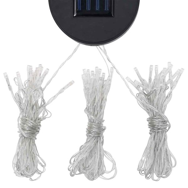 Sjenica s dva krova i LED svjetlosnim trakama 3 x 4 m antracit - Antracitno siva / N/A