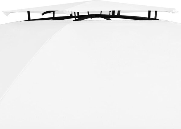 Vrtni šator sa zavjesama 360 x 312 x 265 cm bijeli 180 g/m² - Bijela / N/A