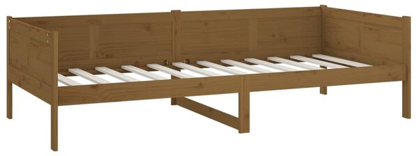 Dnevni ležaj od masivne borovine smeđa boja meda 90 x 190 cm - Smeđa / 90 x 190 cm