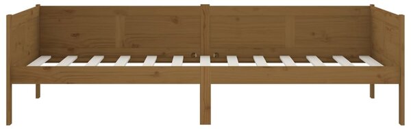Dnevni ležaj od masivne borovine smeđa boja meda 90 x 190 cm - Smeđa / 90 x 190 cm