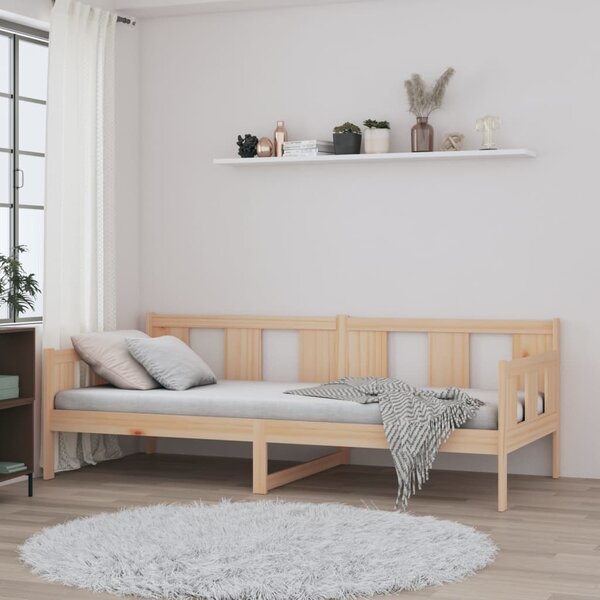 Dnevni ležaj od masivne borovine 90 x 190 cm - Smeđa / 90 x 190 cm