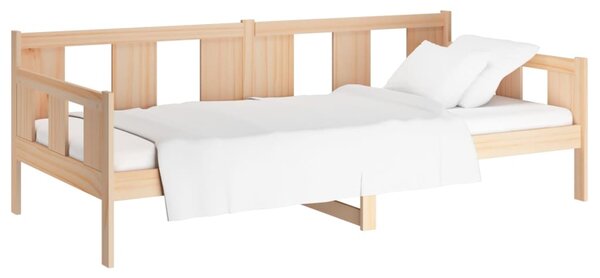 Dnevni ležaj od masivne borovine 90 x 190 cm - Smeđa / 90 x 190 cm