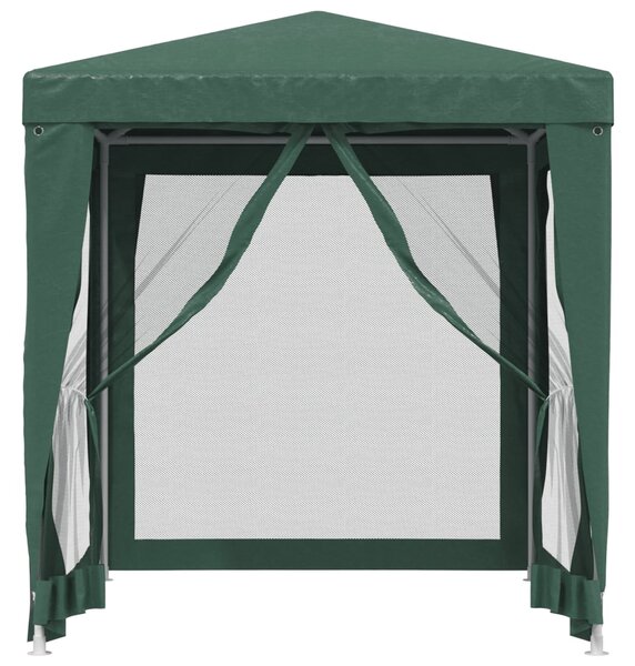 Šator za zabave s 4 mrežasta bočna zida zeleni 2 x 2 m HDPE - Zelena / 2 x 2 m