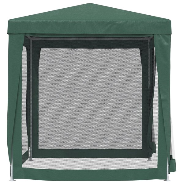 Šator za zabave s 4 mrežasta bočna zida zeleni 2 x 2 m HDPE - Zelena / 2 x 2 m