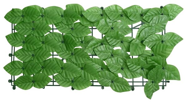 Balkonski zastor sa zelenim lišćem 600 x 100 cm - Zelena / 600 x 100 cm