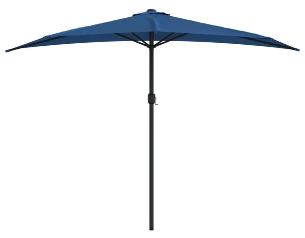 Balkonski suncobran plavi 300 x 155 x 223 cm polukružni - Plava / N/A