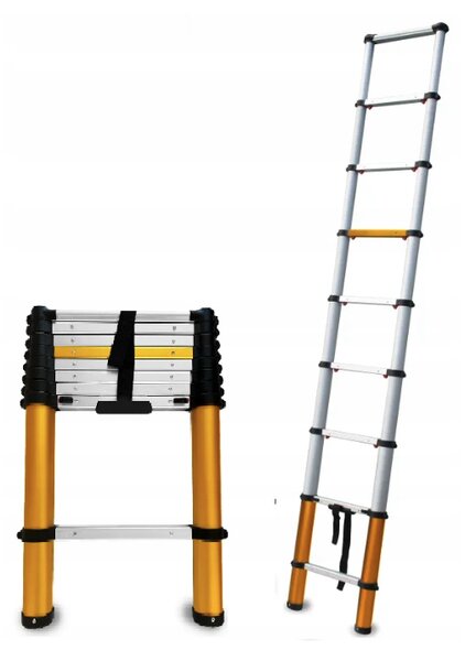 Aluminijske teleskopske ljestve 9 stepenica 150 kg