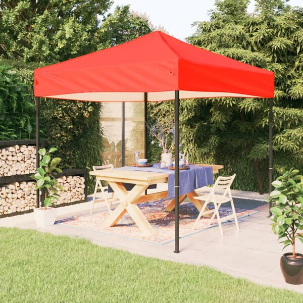 Sklopivi šator za zabave crveni 2 x 2 m - Crvena / 2 x 2 m