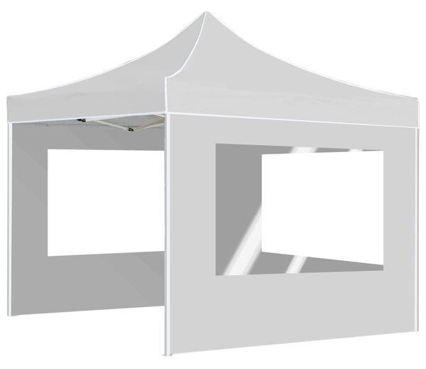 Sklopivi šator za zabave sa zidovima aluminijski 2 x 2 m bijeli - Bijela / N/A