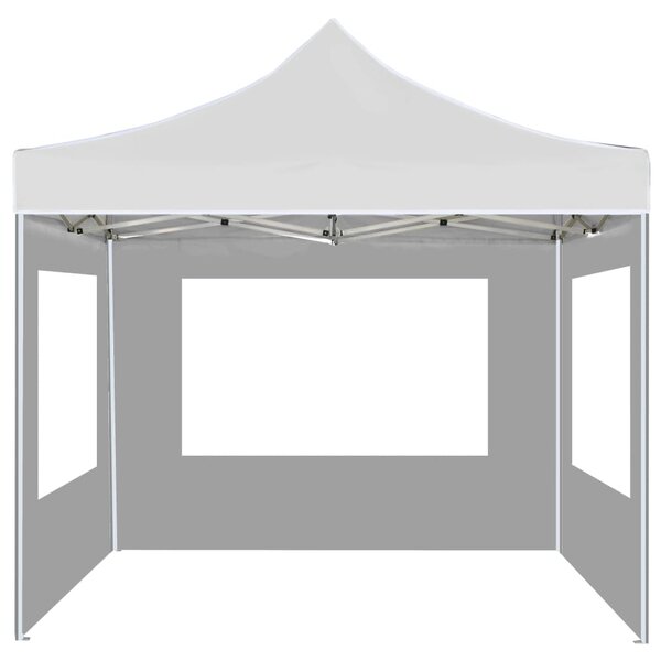 Sklopivi šator za zabave sa zidovima aluminijski 2 x 2 m bijeli - Bijela / N/A