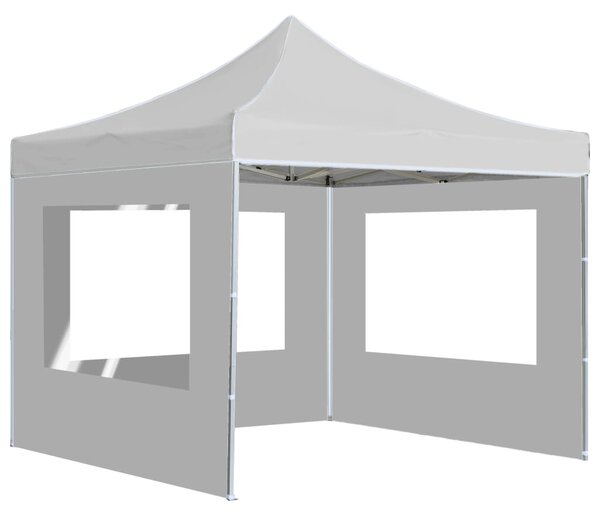 Sklopivi šator za zabave sa zidovima aluminijski 2 x 2 m bijeli - Bijela / N/A