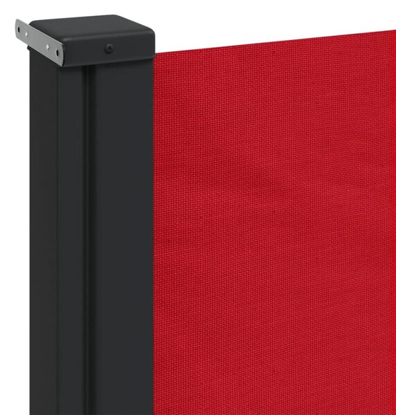 Uvlačiva bočna tenda 140 x 600 cm crvena - Crvena / 140 x 600 cm