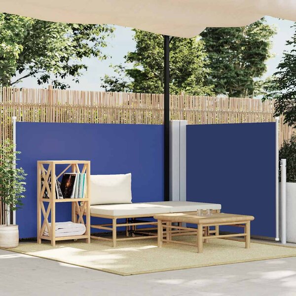 Uvlačiva bočna tenda 100 x 600 cm plava - Plava / 100 x 600 cm